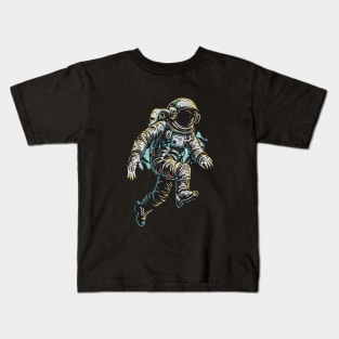 Colorfull Cartoon Astronaut Kids T-Shirt